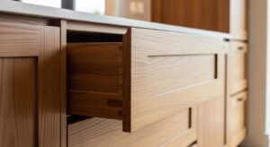 custom cabinetry installation with soft close drawers in modern kitchen remodel